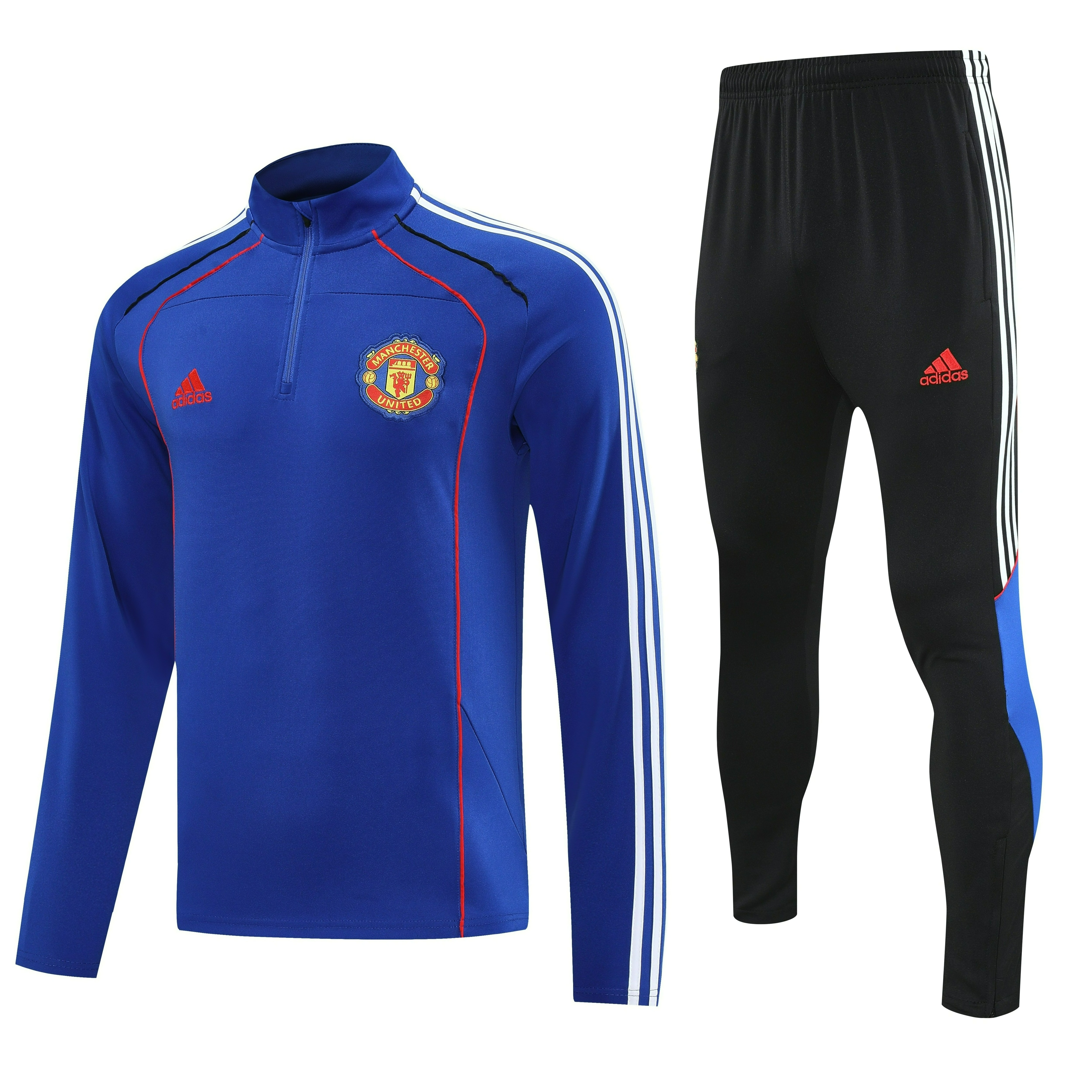 Manchester United Authentic Training Kit (Sweatshirt+Pants) Blue 2025/26 - Player Version