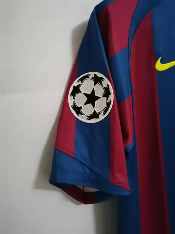 Barcelona Retro Jersey Home Soccer Shirt 2005-06