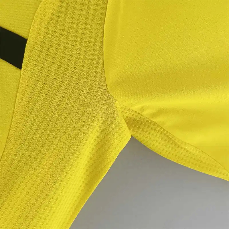 Real Madrid Retro Jersey Away Goalkeeper Yellow Soccer Custom Shirt 2011/12