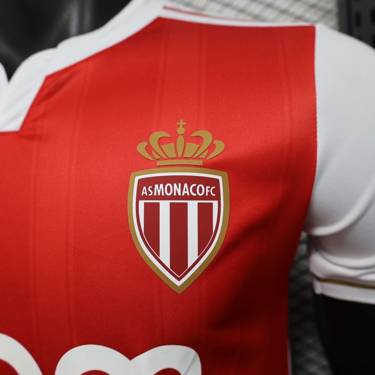 AS Monaco Authentic Soccer Jersey Home Shirt 2025/26