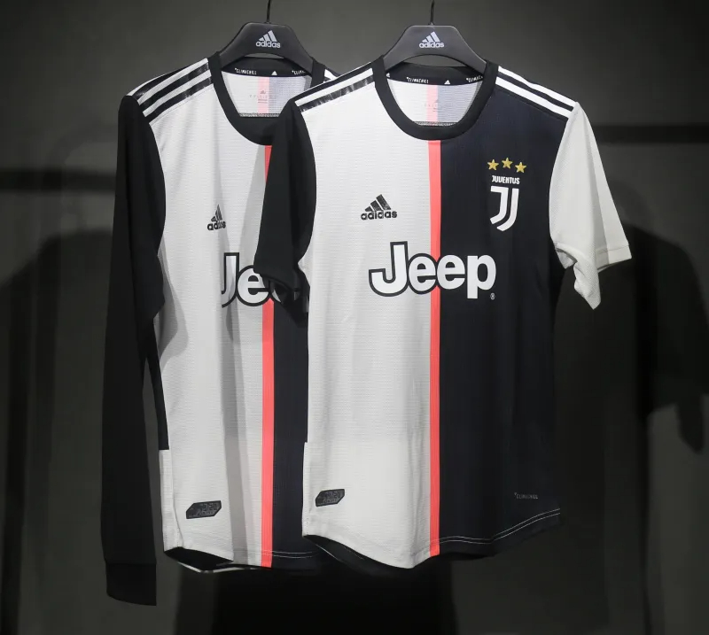 Juventus Authentic Soccer Jersey Home Long Sleeve Shirt 2019-20