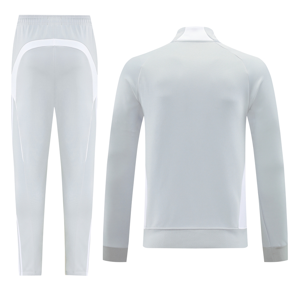 Real Madrid Training Kit (Jacket+Pants) White&Grey 2025/26