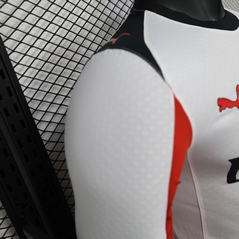 AC Milan Authentic Soccer Jersey Away Long Sleeve Shirt 2025/26