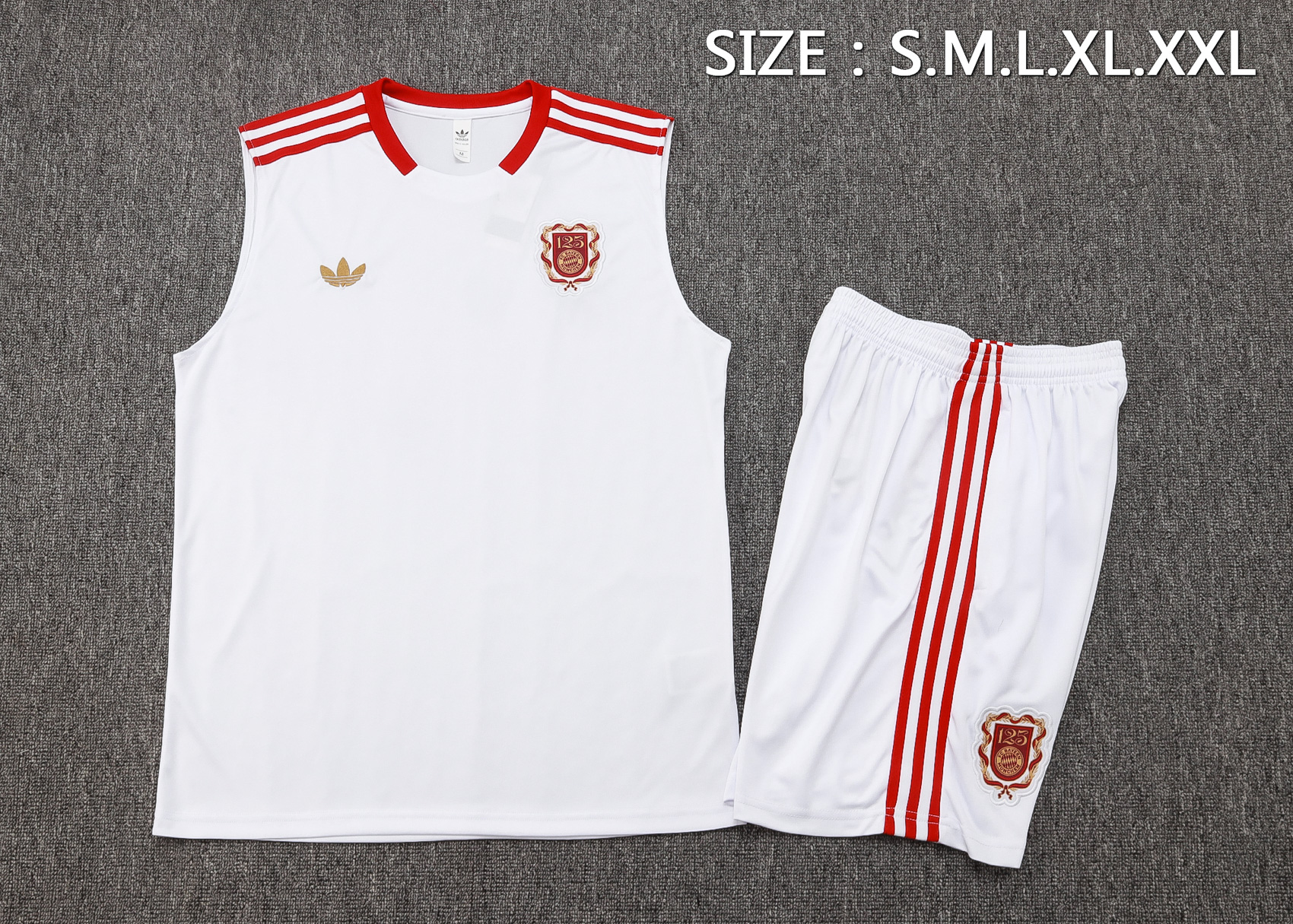 Bayern Munich Sleeveless Training Kit White 2025/26 - 125th Anniversary