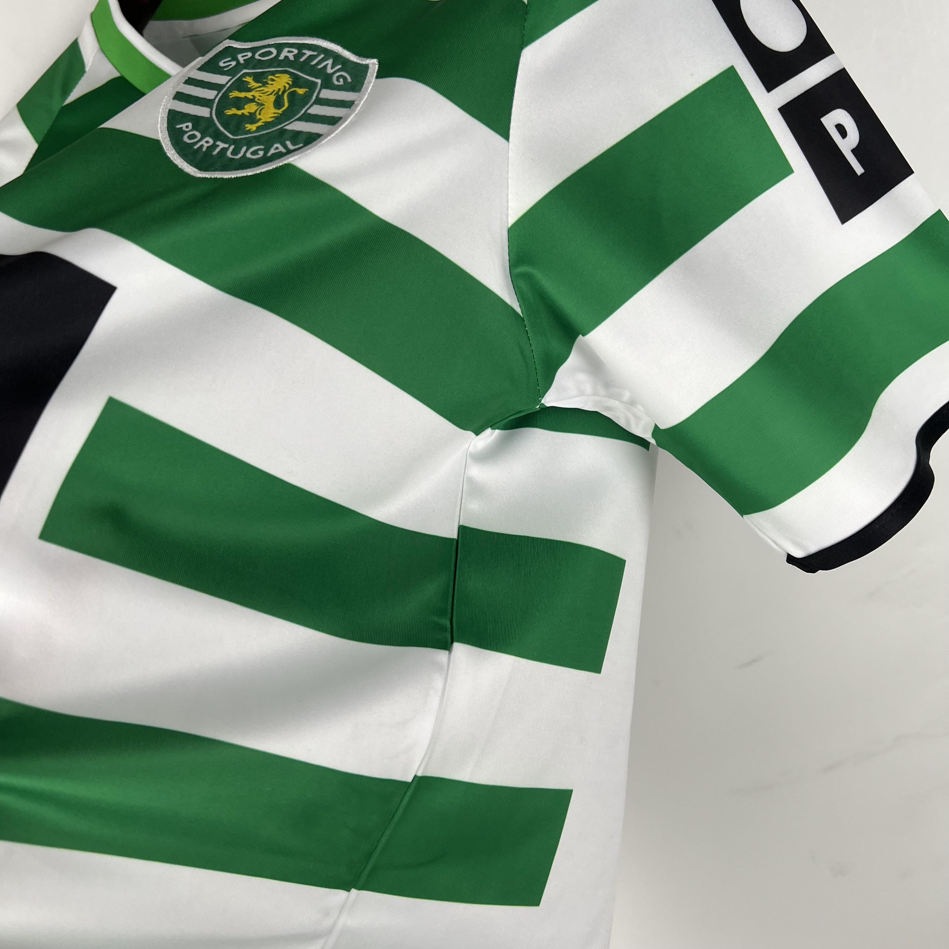 Sporting CP Retro Soccer Jersey Home Custom Shirt 2003/04