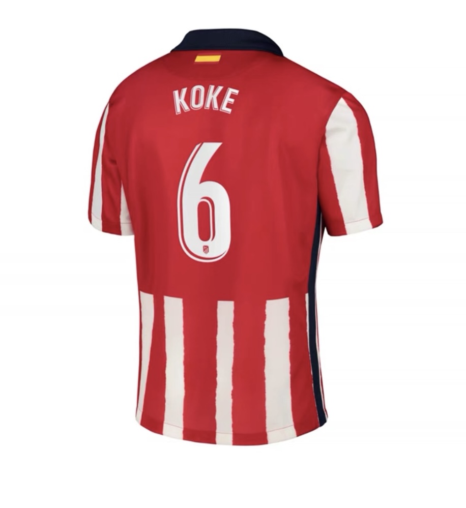 Atletico Madrid Retro Soccer Jersey Home Shirt 2020/21