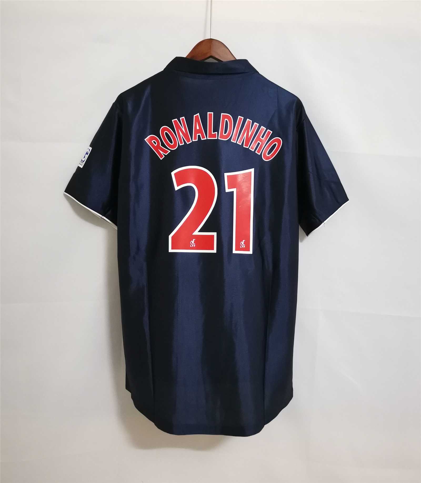 PSG Retro Jersey Home Soccer Shirt 2001/02