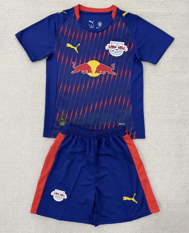 RB Leipzig Football Jersey Away Kids Kit Jersey+Shorts 2025-26
