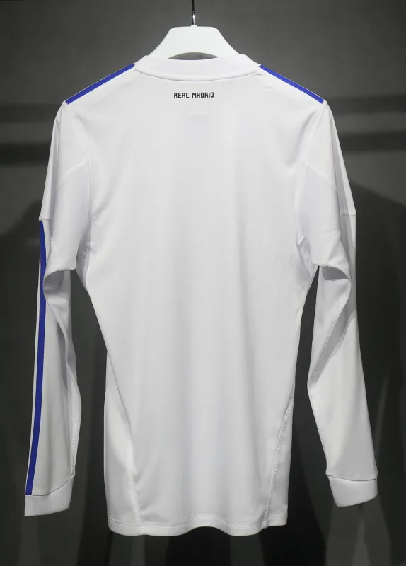 Real Madrid Authentic Retro Jersey Home Long Sleeve Soccer Shirt 2010/11