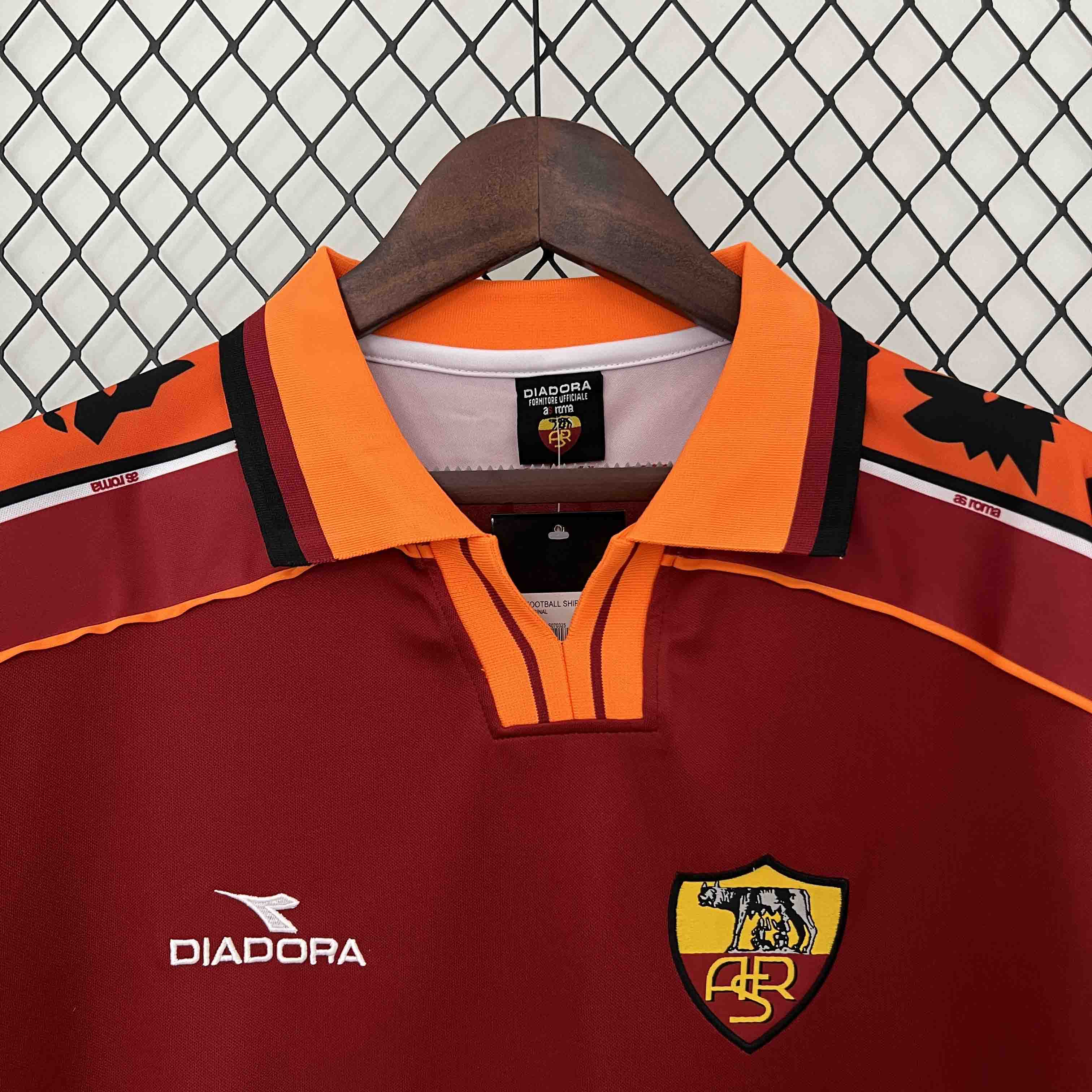 Roma Retro Soccer Jersey Home Custom Shirt 1998/99