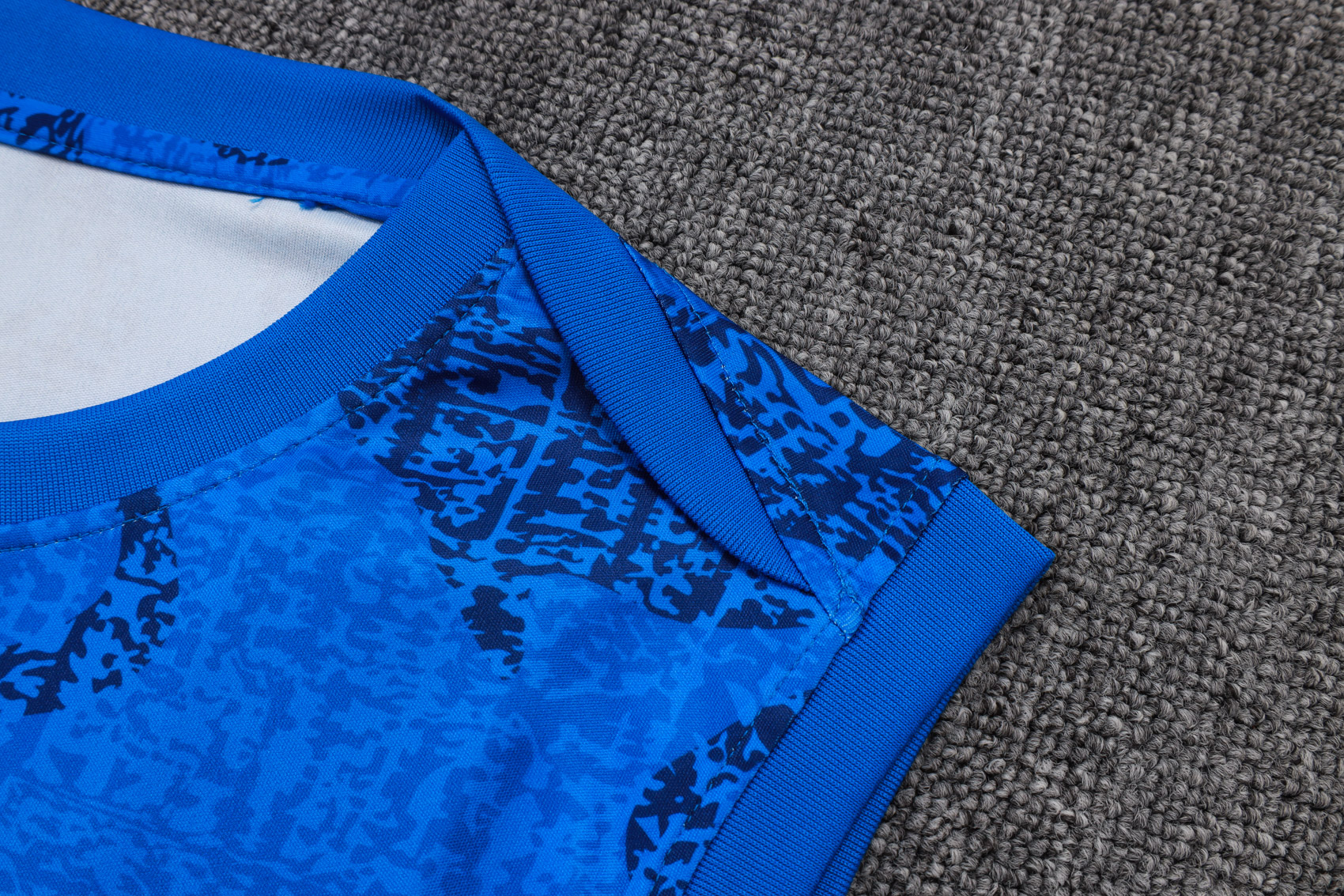 France Sleeveless Training Kit Blue 2025