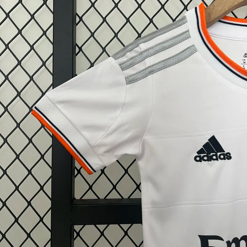 Real Madrid Retro Jersey Home Kids Kit Jersey+Shorts 2013/14