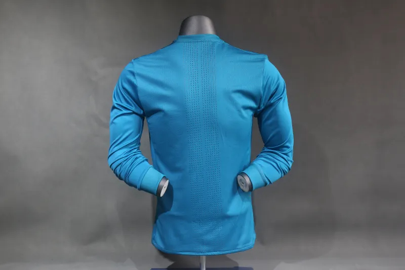 Real Madrid Authentic Retro Jersey Third Away Long Sleeve Soccer Shirt 2017/18