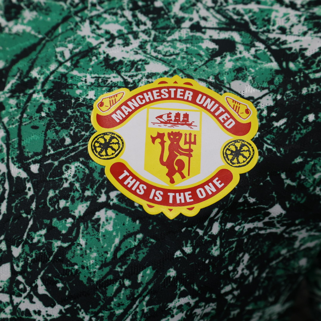 Manchester United Authentic x Stone Roses Icon Pre-Match Football Jersey Shirt 2024/25