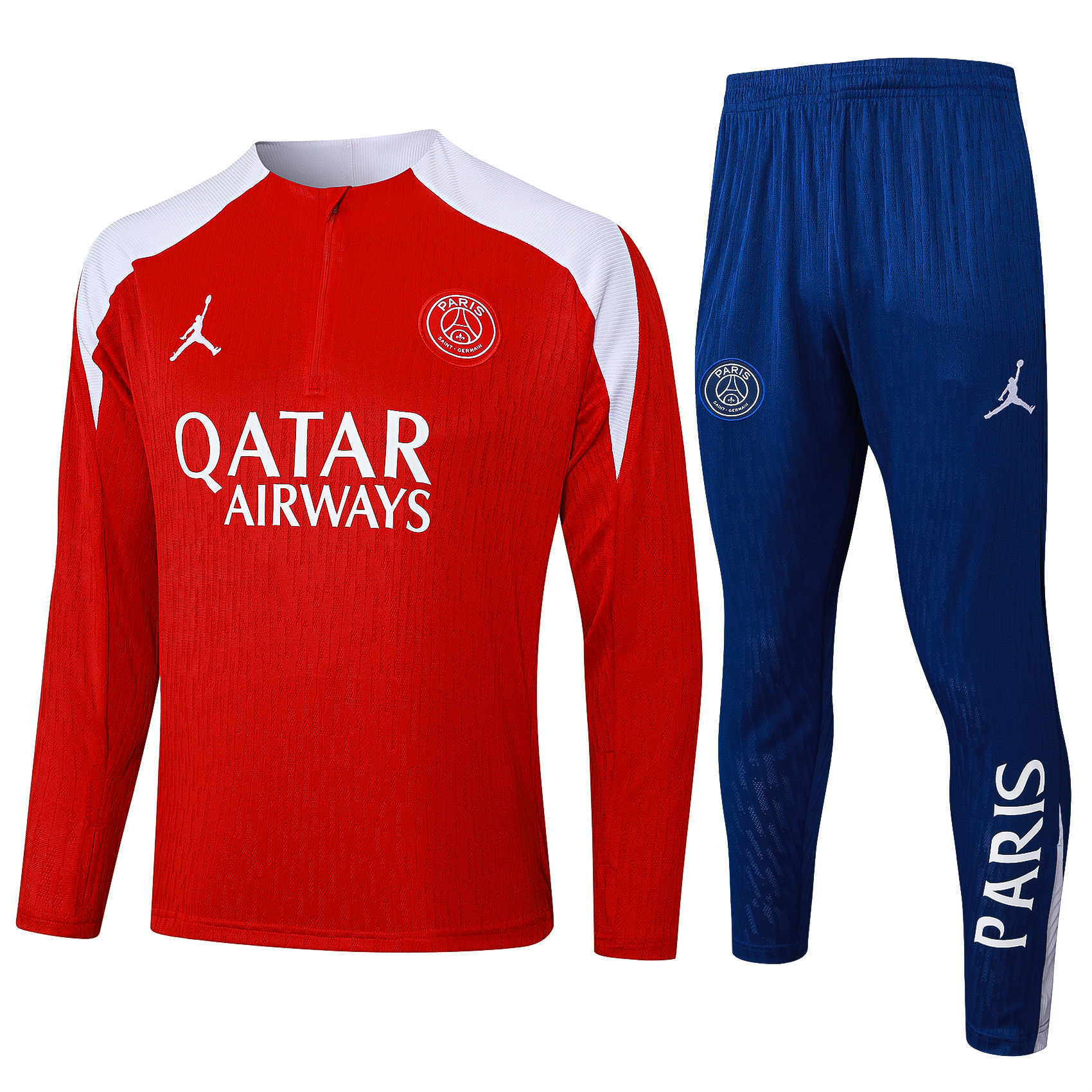 PSG Authentic Training Kit (Sweatshirt+Pants) Red 2025/26 - Player Version