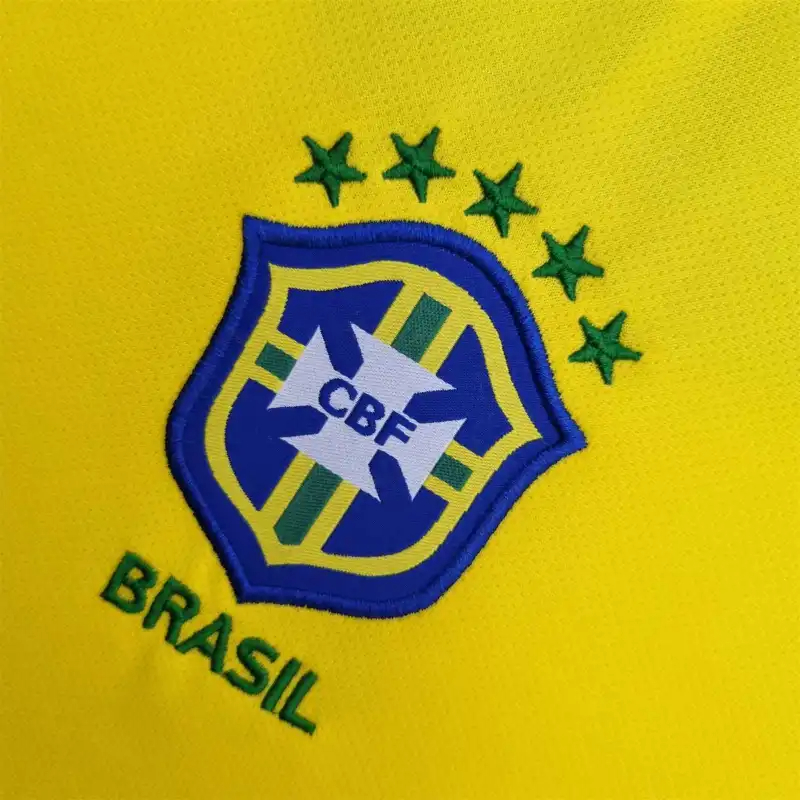 Brazil Retro Jersey Custom Home Soccer Jersey 2004