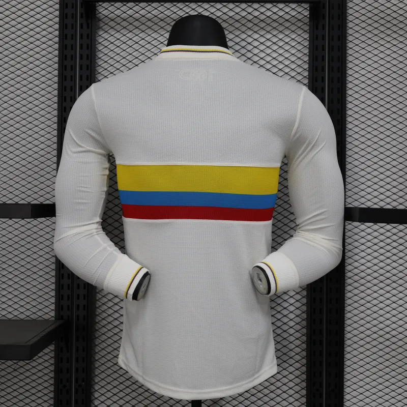 Colombia Authentic Soccer Jersey Shirt Long Sleeve 2024 - 100th Anniversary