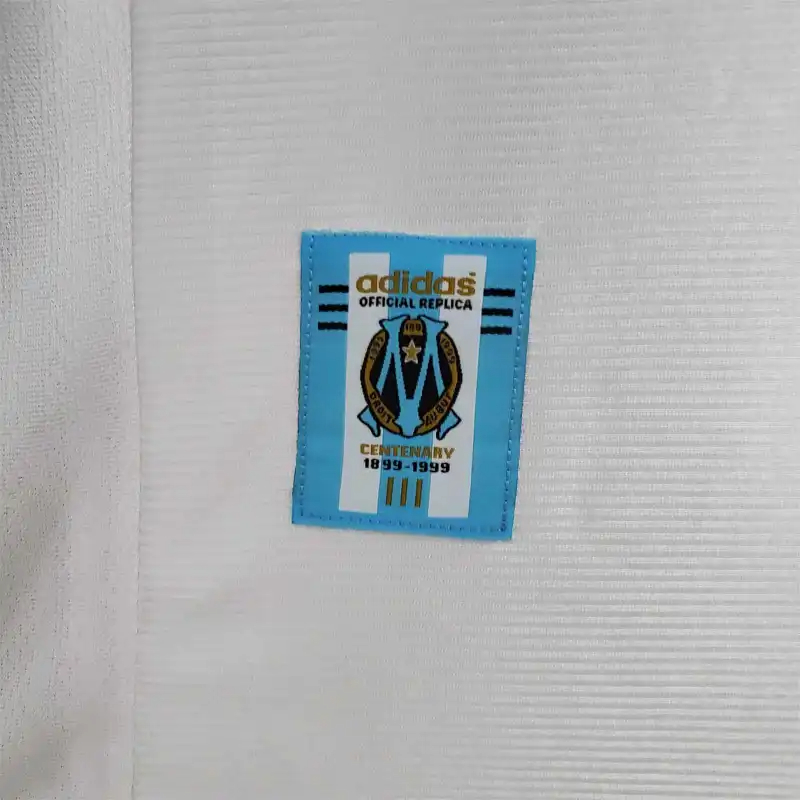 Marseille Retro Soccer Jersey Home Custom Shirt 1998-99