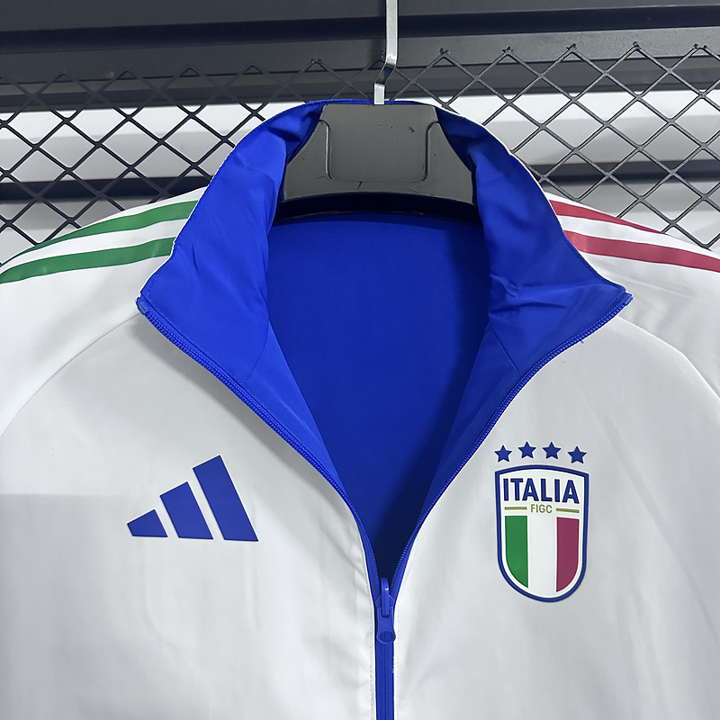 Italy Reversible Double-Sides Windbreaker Jacket Blue&White 2025