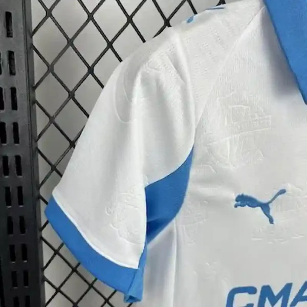 Marseille Soccer Jersey Home Kids Kit Jerseys+Shorts 2025/26