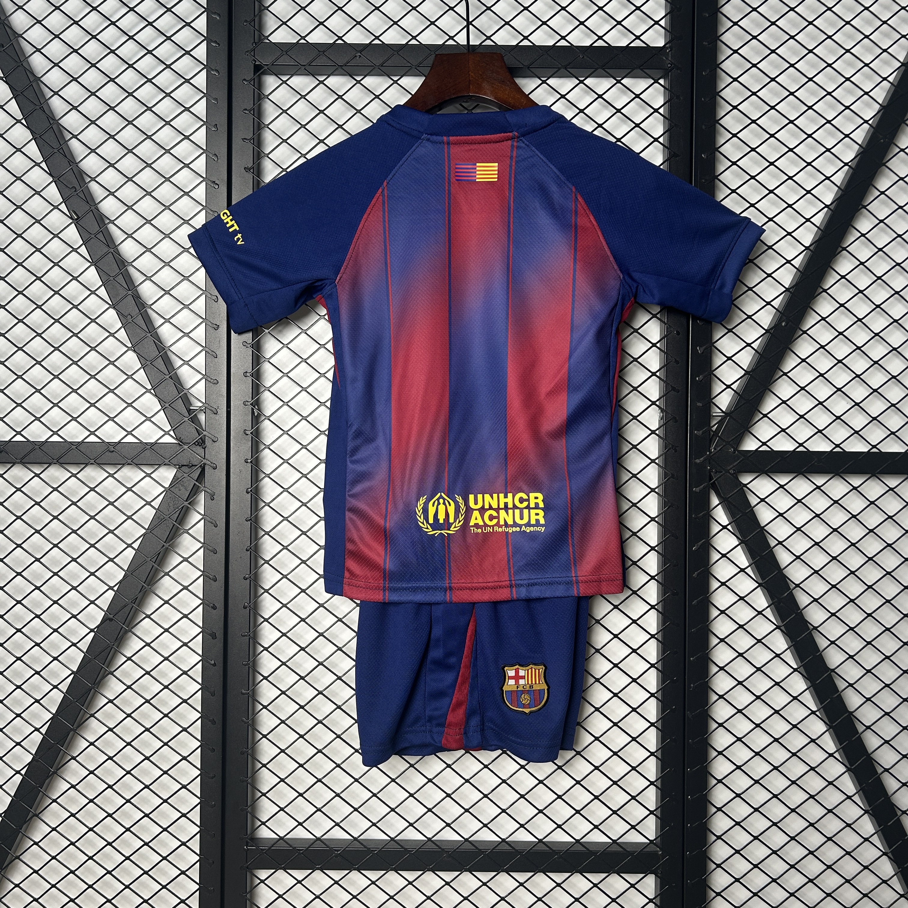 Barcelona Home Soccer Kids Kit Jersey+Shorts 2025/26