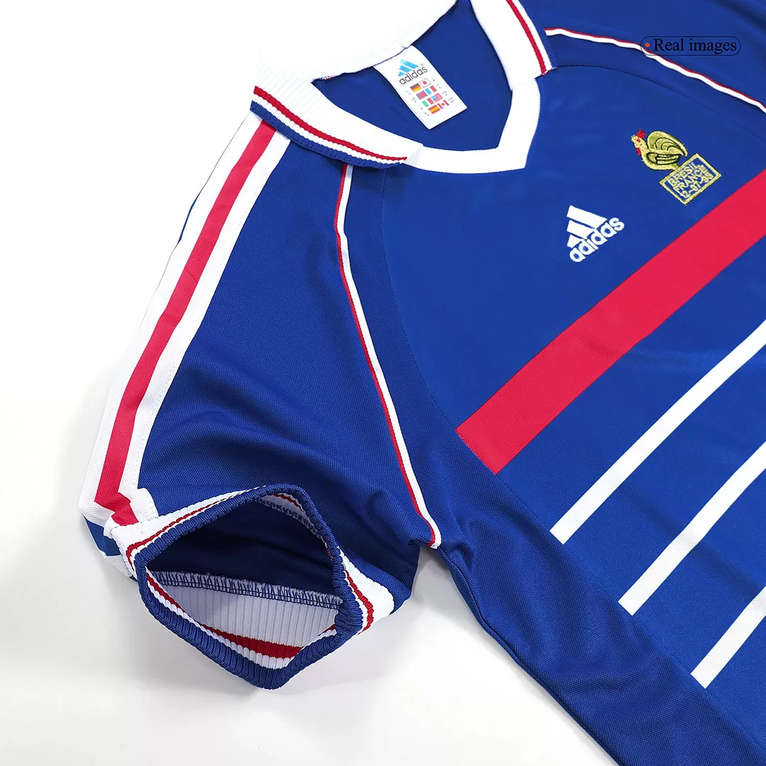 France Retro Soccer Jersey Home Custom Shirt 1998