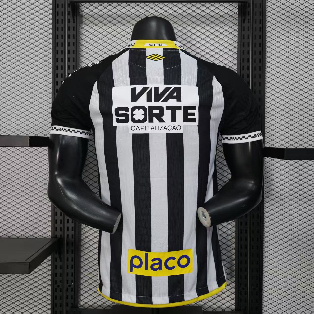 Santos FC Authentic Soccer Jersey Away Shirt 2025 - All Sponsors
