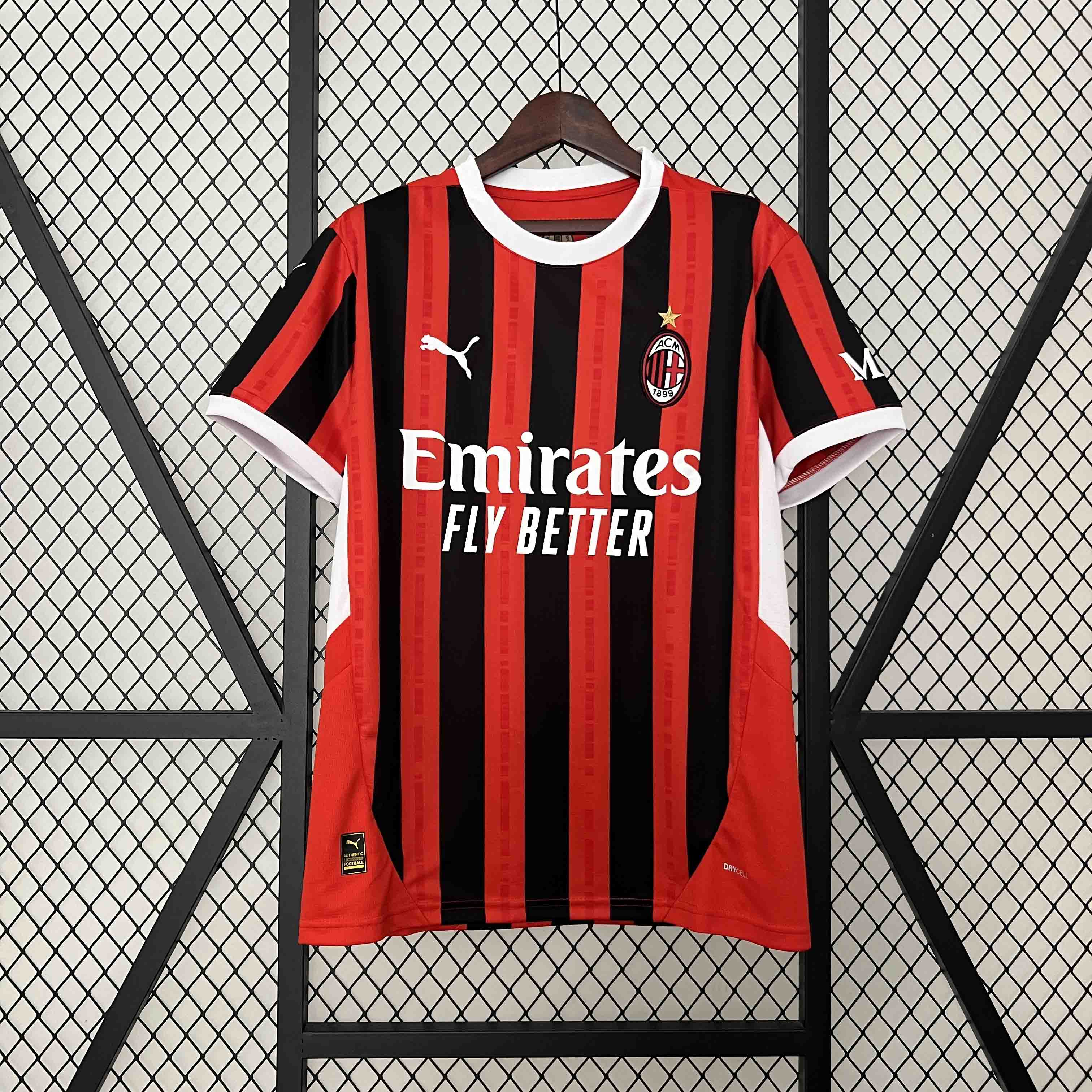 AC Milan Soccer Jersey Home Custom Shirt 2024/25