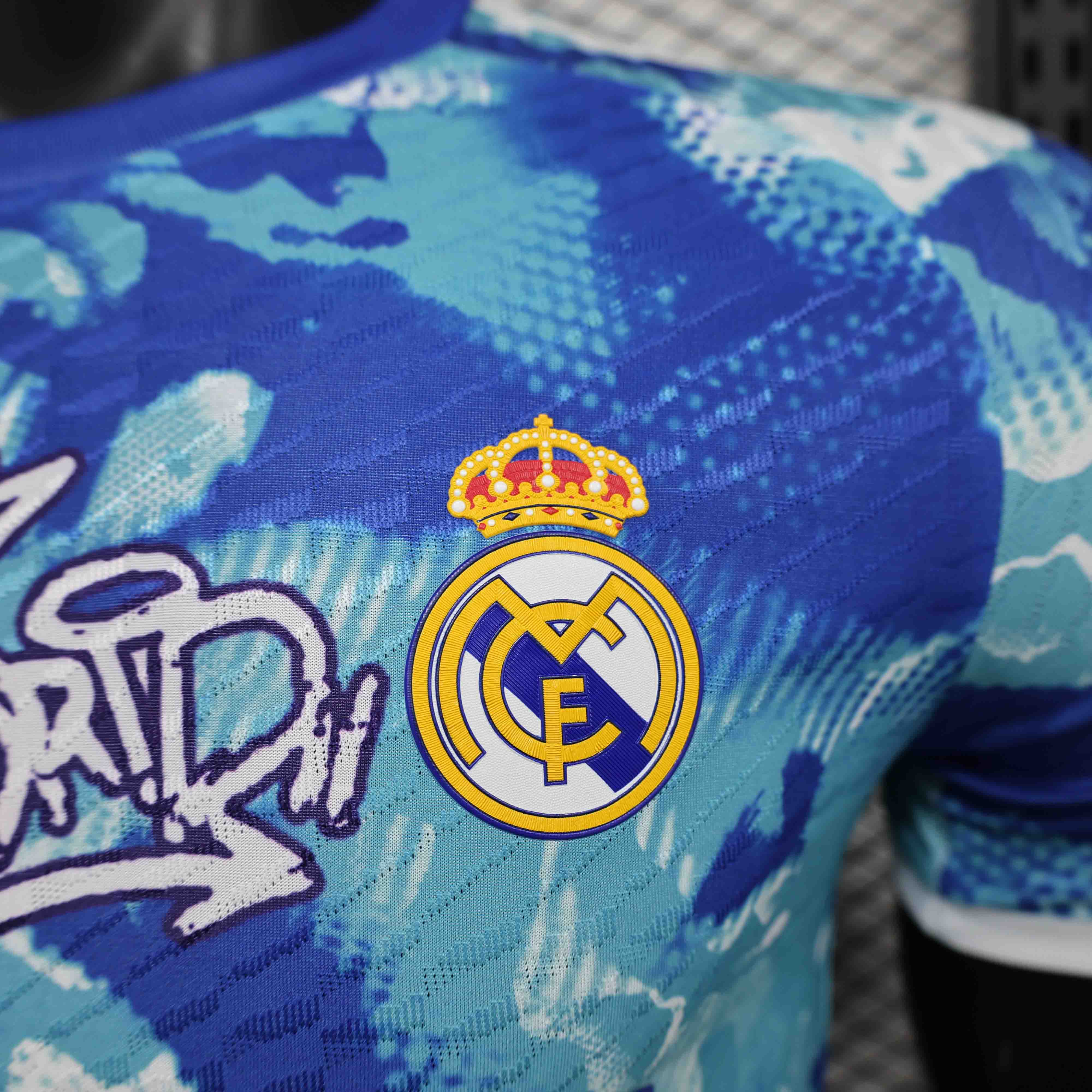 Real Madrid Authentic Soccer Jersey Ocean Special Edition Shirt 2024/25