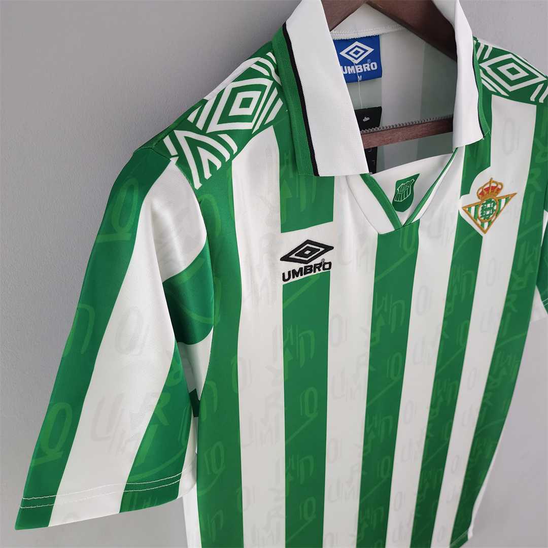 Real Betis Retro Jersey Home Soccer Shirt 1994/95