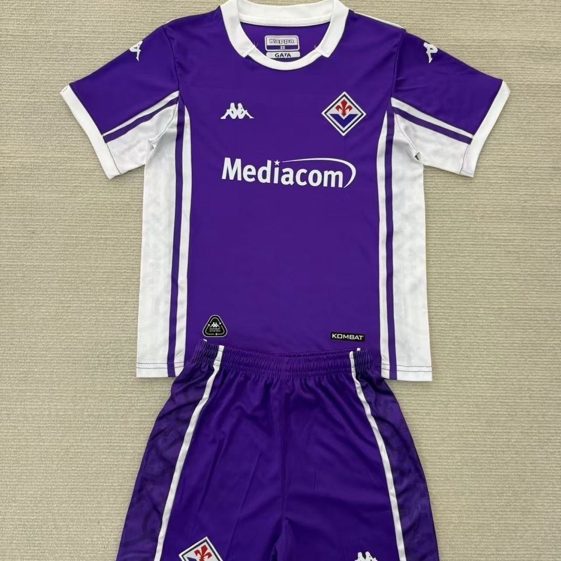 Fiorentina Soccer Jersey Home Kids Kit Jersey+Shorts 2025/26