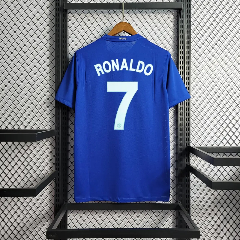 Ronaldo #7 Manchester United Retro Home Football Jersey Shirt 2008/09