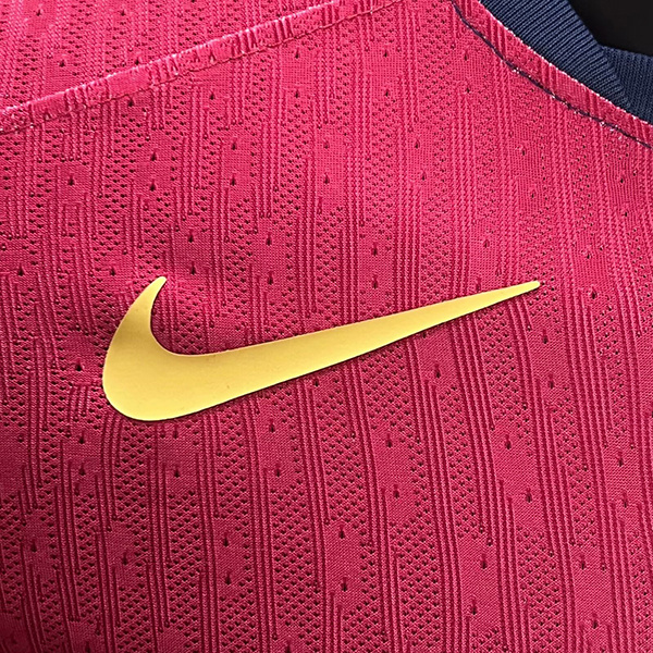 Authentic Soccer Jersey Barcelona Home Shirt Long Sleeve 2024/25-Spotify Logo Without Text