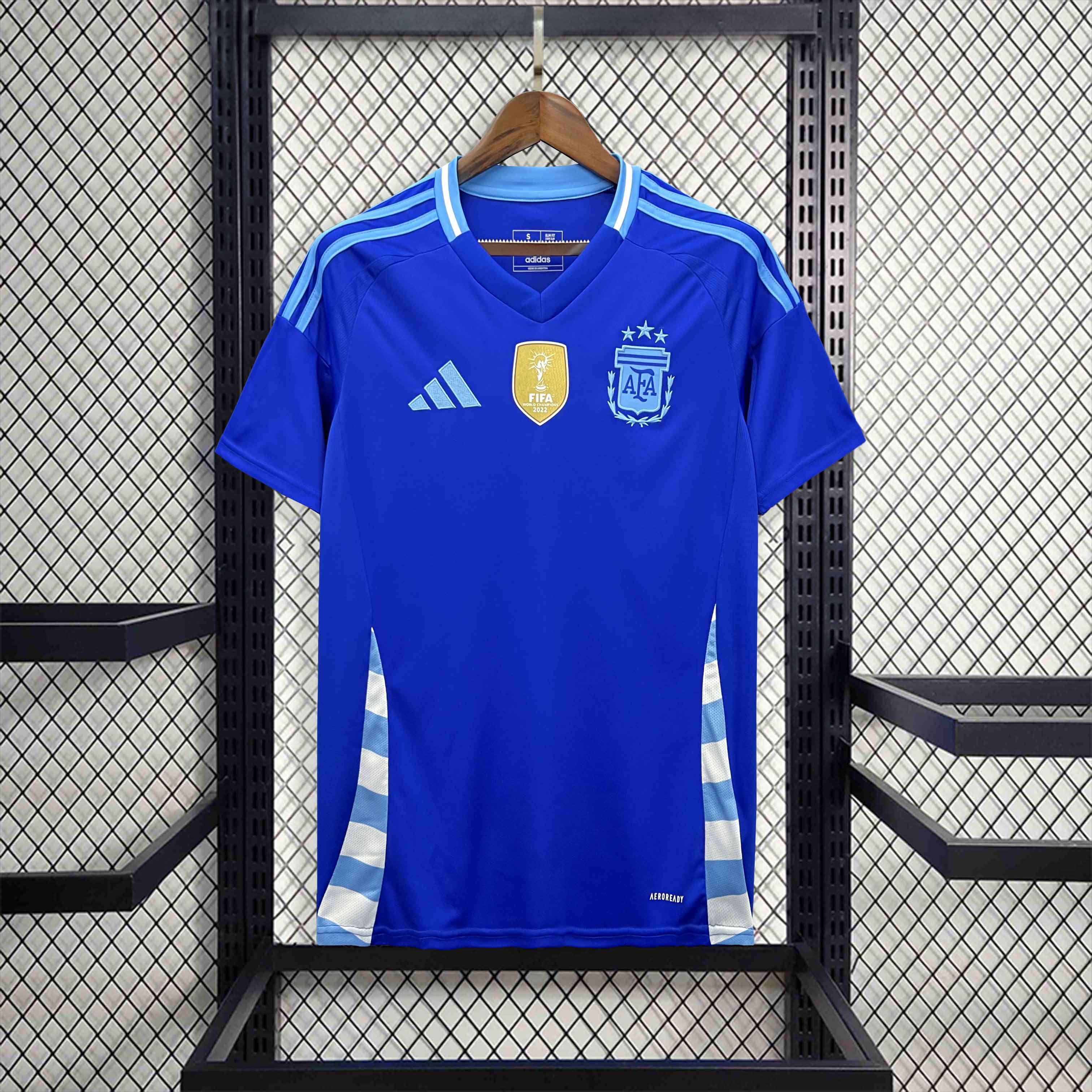 Argentina Soccer Jersey Away Custom Shirt 2024