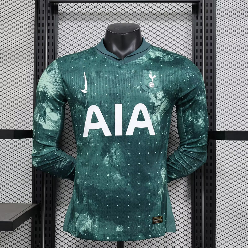 Tottenham Hotspur Authentic Football Jersey Third Away Long Sleeve Shirt 2024/25
