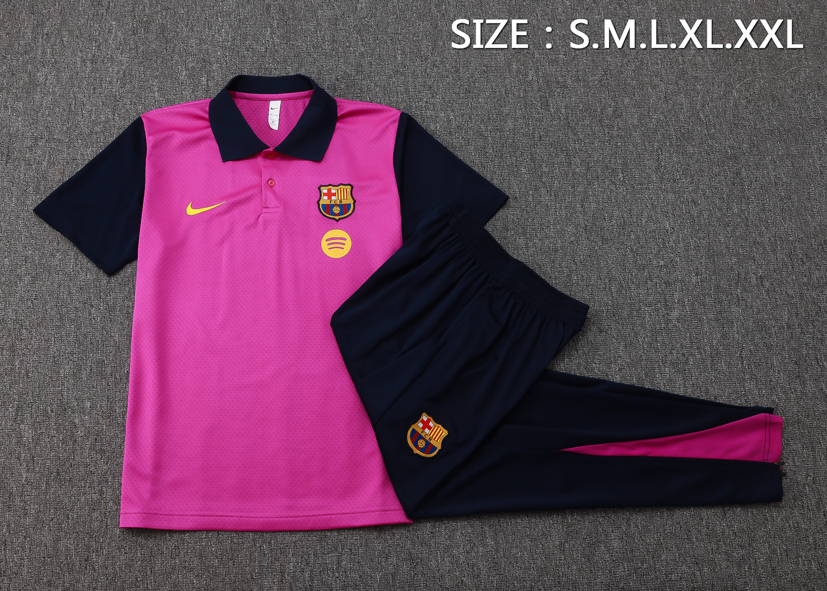 Barcelona Training Kit (Polo+Pants) Purple 2025/26
