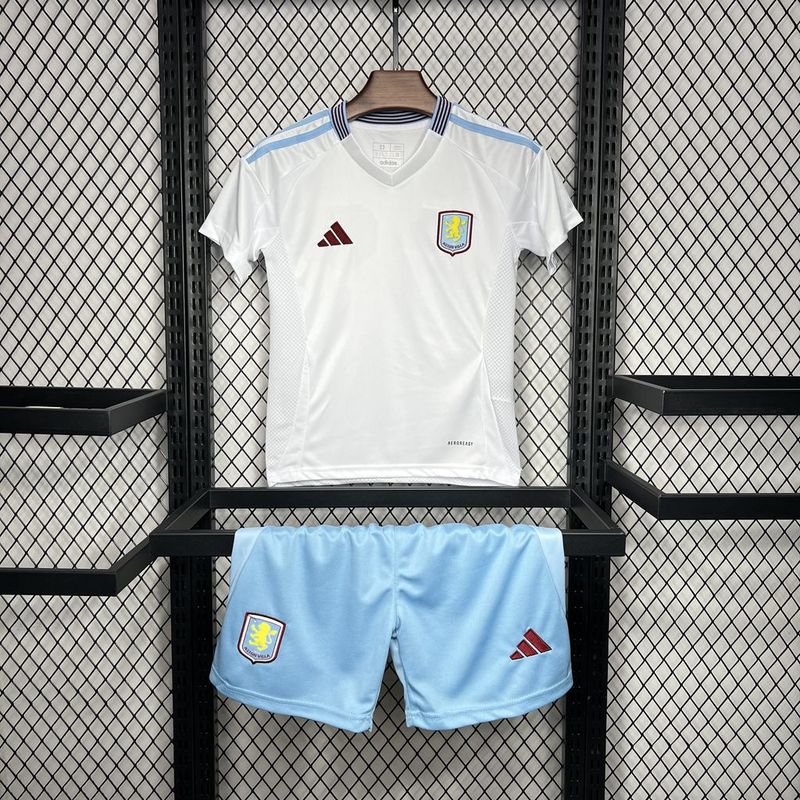 Aston Villa Football Jersey Away Kids Kit Jersey+Shorts 2024/25