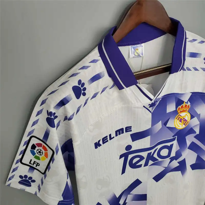 Real Madrid Retro Jersey Third Away Custom Soccer Shirt 1996-97