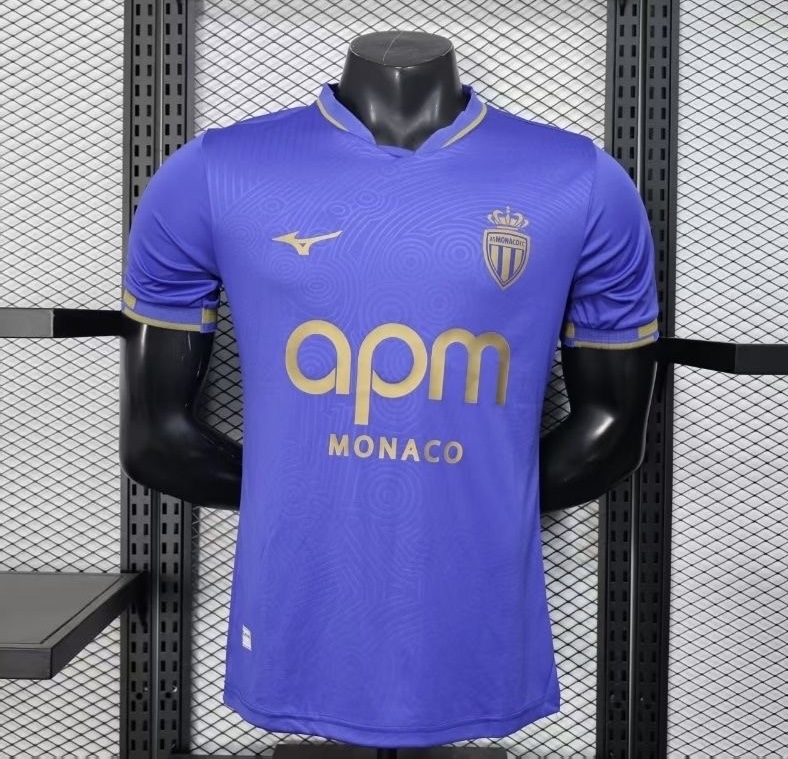 AS Monaco Authentic Soccer Jersey Away Shirt 2025/26