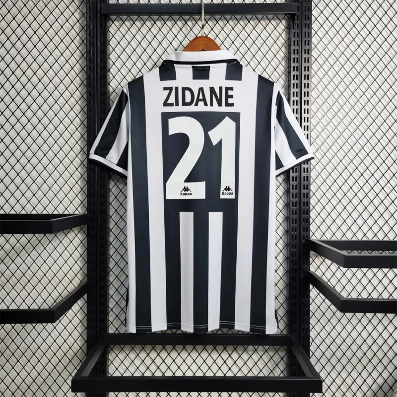 Zidane 21# Juventus Retro Soccer Jersey Home Shirt 1995-97