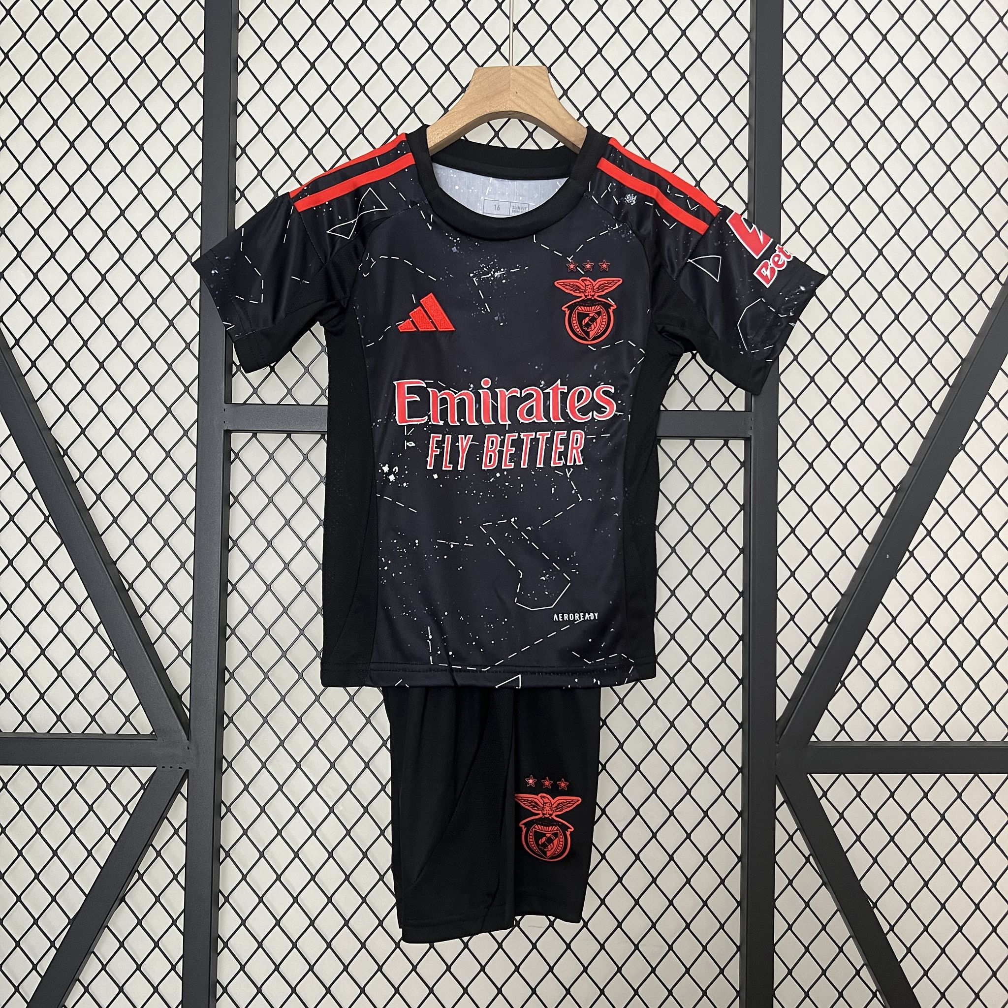 Benfica Soccer Jersey Away Kids Kit Jersey+Shorts 2024/25