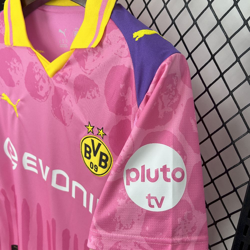 Borussia Dortmund x KidSuper Pink Special Edition Jersey Custom Shirt 2025/26