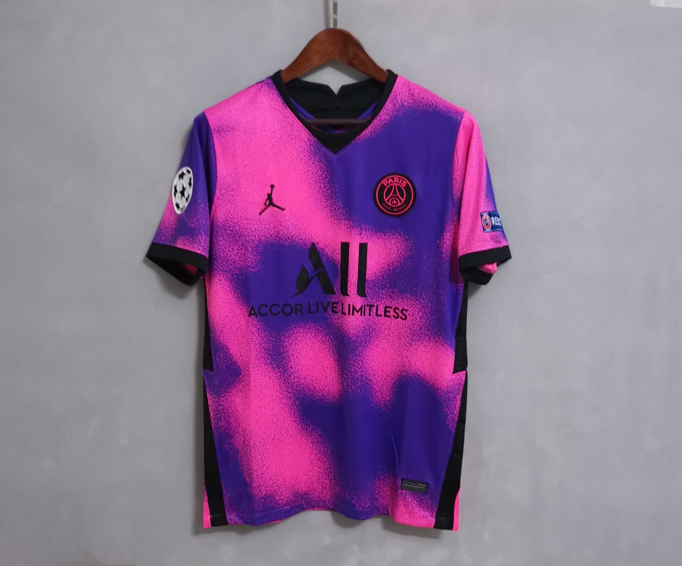 PSG Retro Jersey Fourth Away Soccer Shirt 2020/21