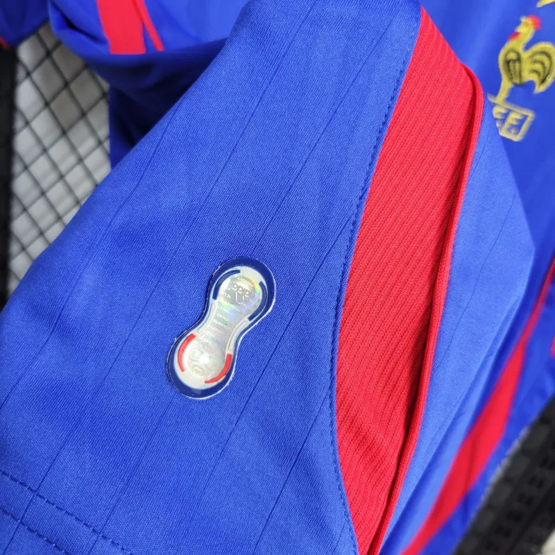 France Retro Soccer Jersey Home Custom Shirt World Cup 2006