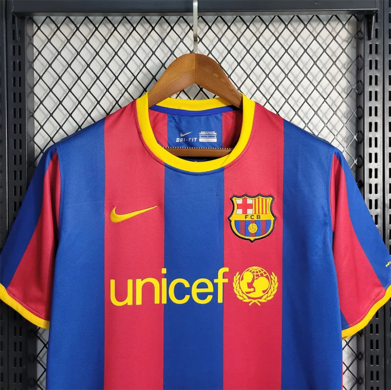 Barcelona Retro Jersey Home Soccer Shirt 2010-11
