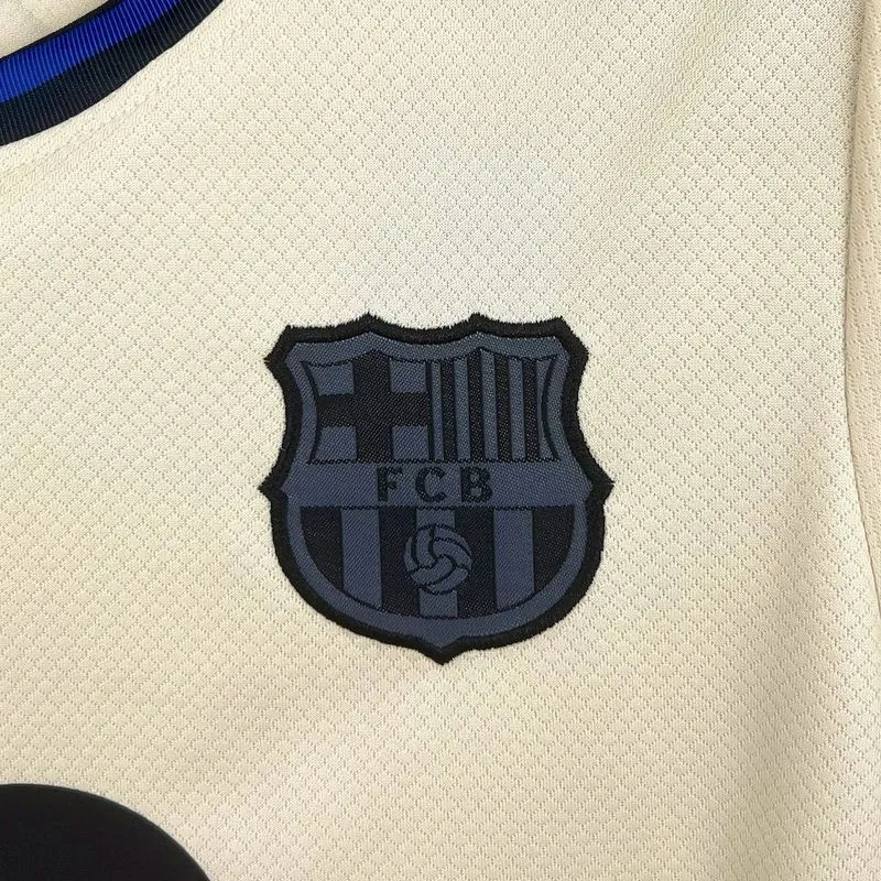 Barcelona Away Football Jersey Kids Kit Jersey+Shorts 2025/26