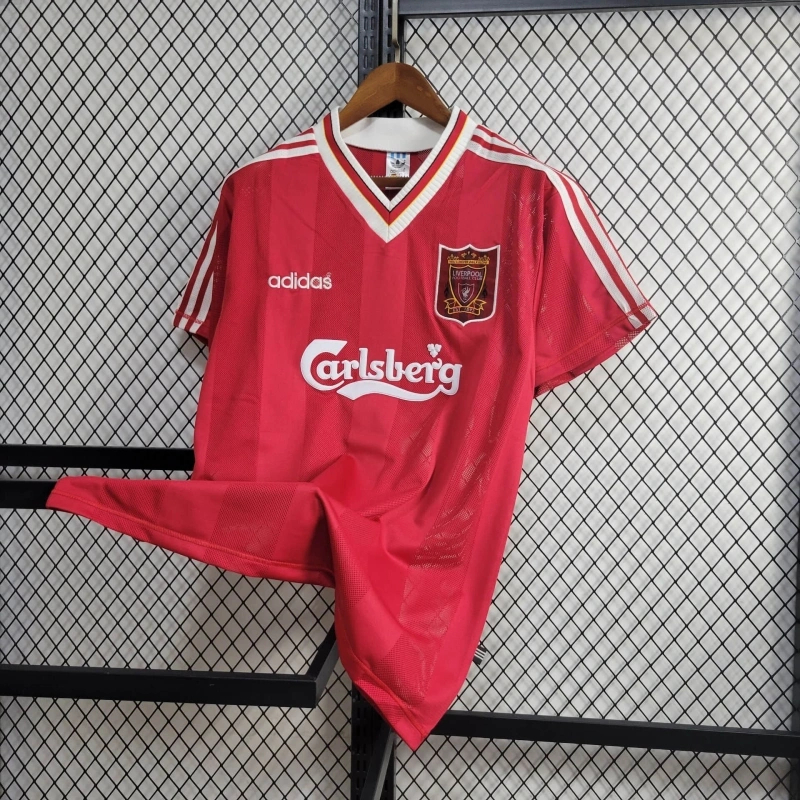 Liverpool Retro Football Jersey Home Custom Shirt 1995/96