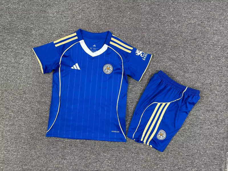 Leicester City Football Jersey Home Kids Kit Jersey+Shorts 2025/26