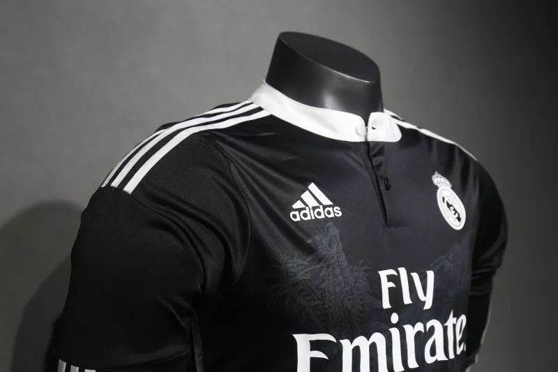 Real Madrid Authentic Retro Jersey Third Away Long Sleeve Soccer Shirt 2014/15