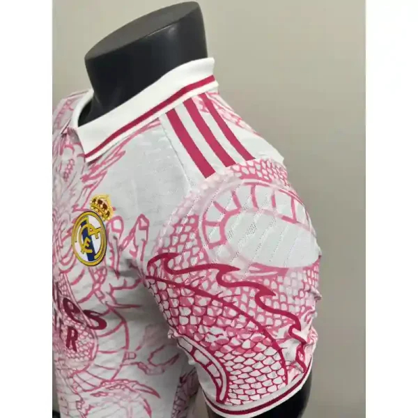 Real Madrid Authentic Soccer Jersey Pink Dragon Special Edition Shirt 2025/26